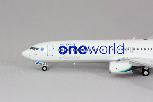 1:400 NG Models Alaska Airlines 737-900ER "ONE WORLD" N487AS NG79001