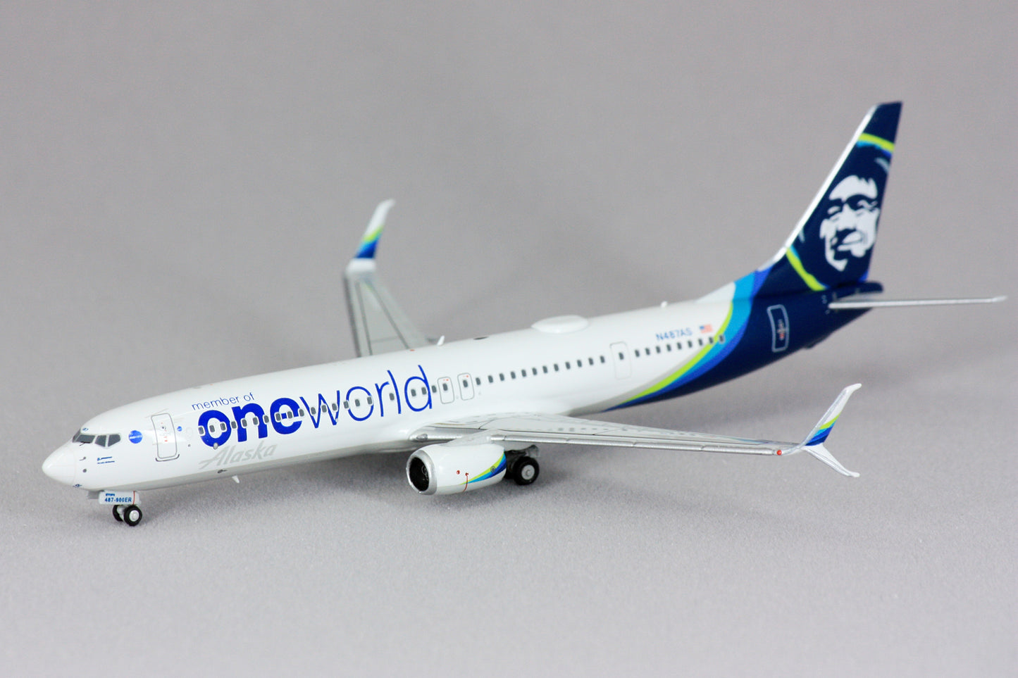 1:400 NG Models Alaska Airlines 737-900ER "ONE WORLD" N487AS NG79001