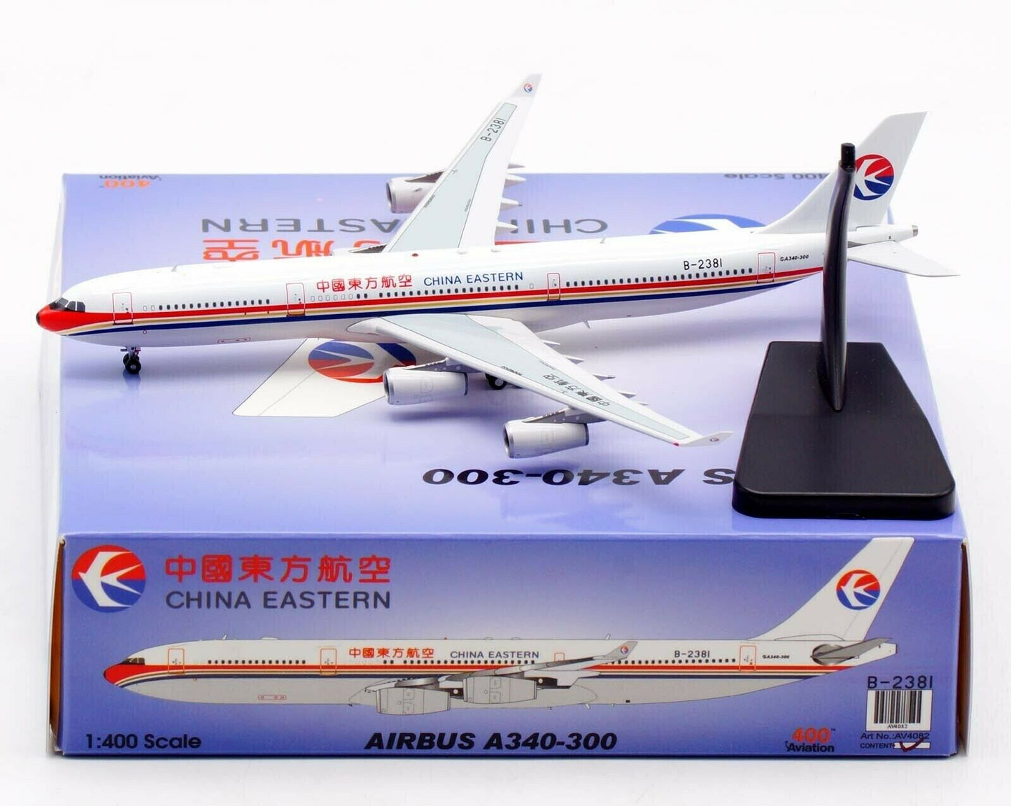 1:400 Aviation400 China Eastern Airlines Airbus A340-300 B-2381 AV4082