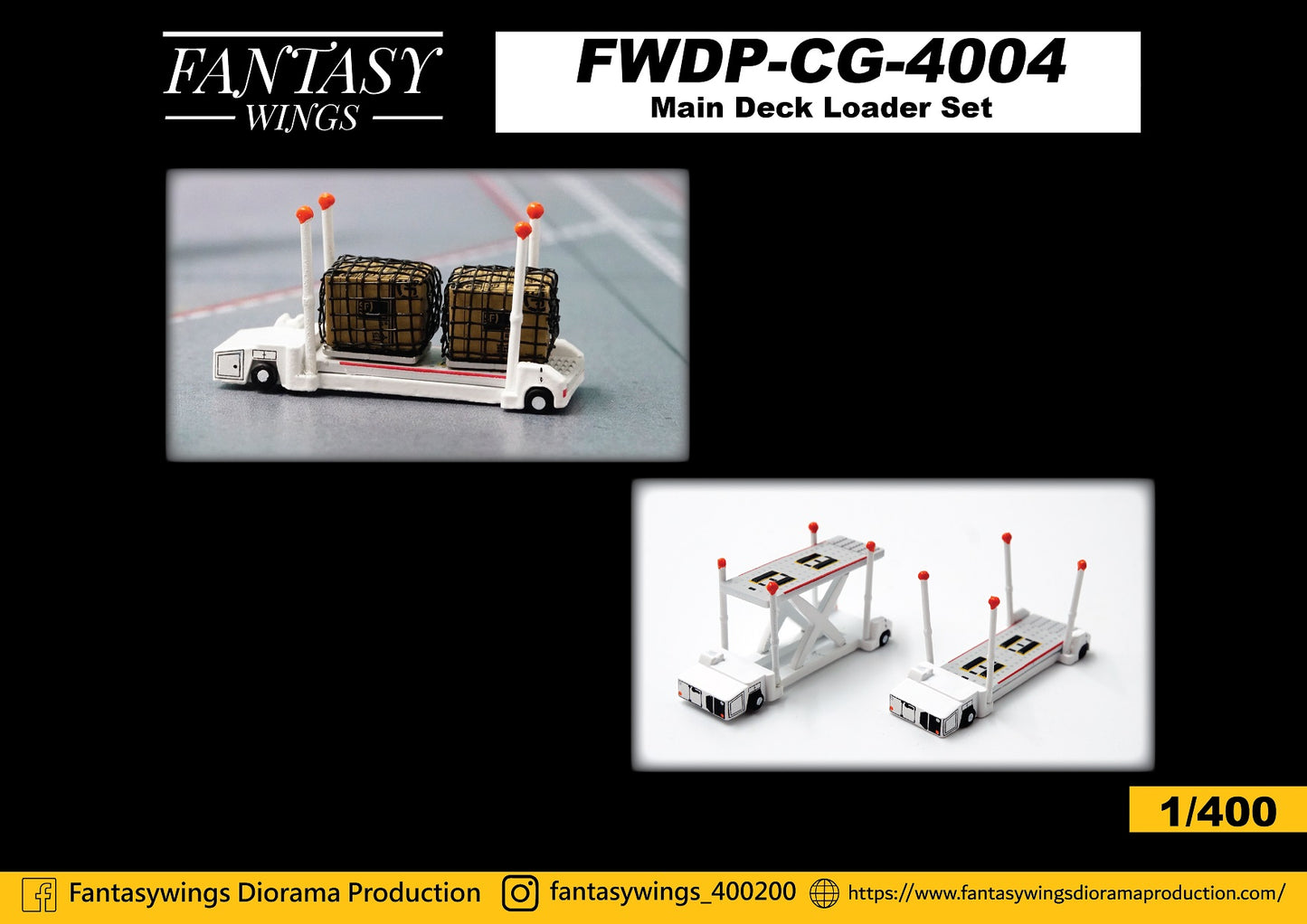 1:400 Fantasy Wings Cargo Main Deck Loader (Set of 1) FWDP-PS-4004