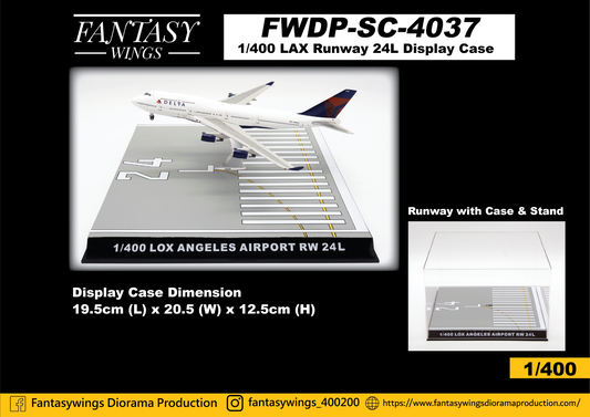 1:400 Fantasy Wings Runway Display & Case  "Los Angeles Airport" FWDP-SC-4037