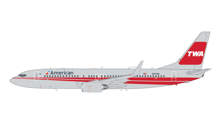 1:200 Gemini Jets American Airlines Boeing 737-800 "TWA Heritage" G2AAL473