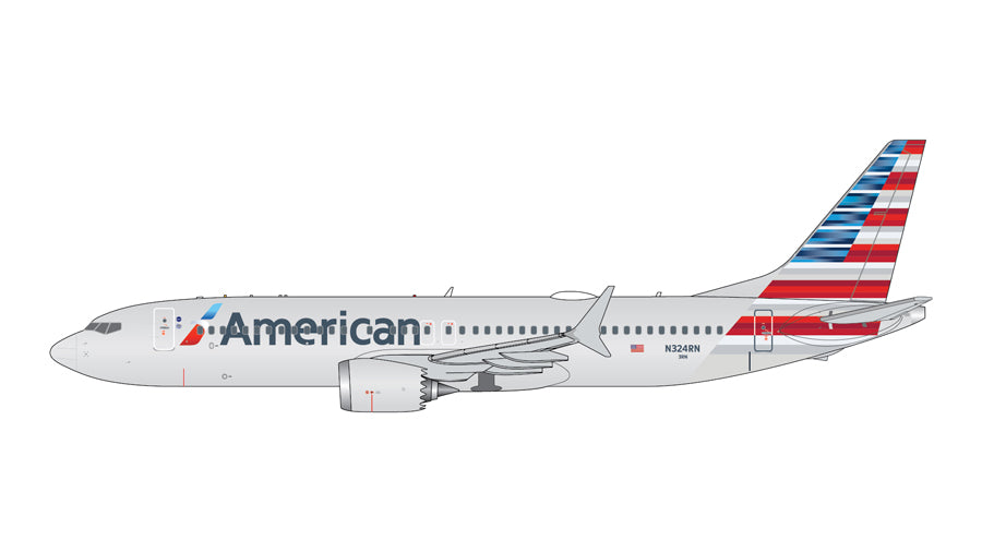 1:400 Gemini Jets American Airlines Boeing 737 MAX 8 N324RN GJAAL1863