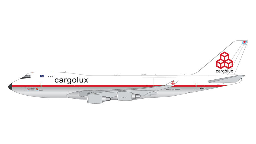 1:400 Gemini Jets Cargolux 747-400F "Old Colors" LX-NCL GJCLX1947