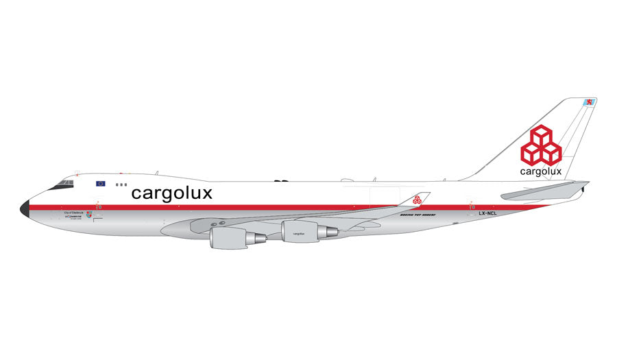 1:400 Gemini Jets Cargolux Boeing 747-400F "Old Colors" LX-NCL GJCLX1947