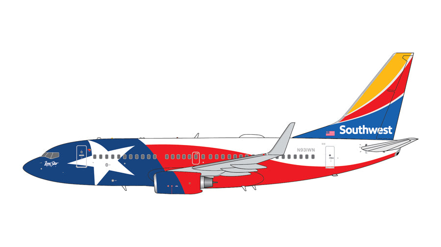 1:400 Gemini Jets Southwest Airlines Boeing 737-700 "Lone Star One" N931WN GJSWA2019