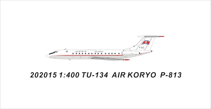 1:400 Panda Models Air Koryo Tupolev Tu-134 B-3 P-813 PM202015