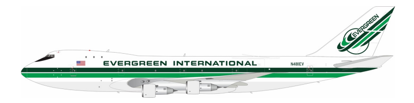 B-Models B-741-EZ-481 Evergreen International Airlines Boeing 747-132(SF) N481EV