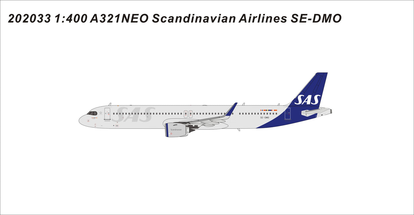 1:400 Panda Models Scandinavian Airlines Airbus A321neo SE-DMO PM202033