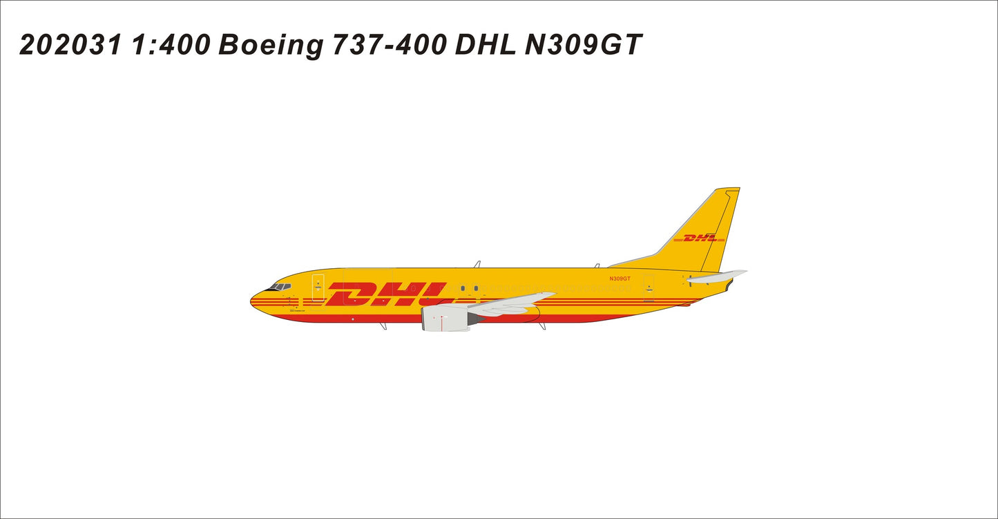 1:400 Panda Models DHL Boeing 737-400 N309GT PM202031