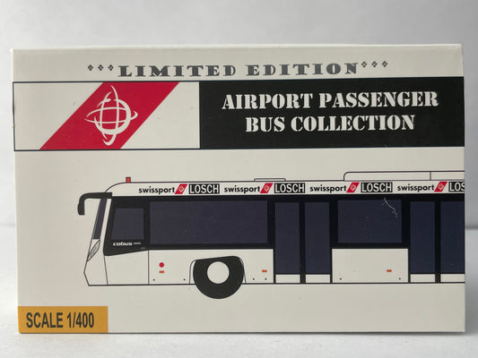 1:400 Fantasy Wings Airport Bus Set AA4014 (Swissport) Pack of 4