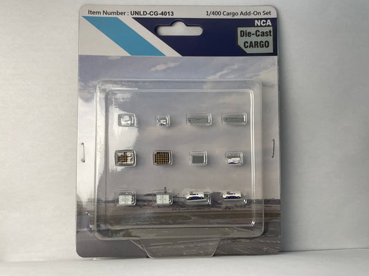 1:400 Fantasy Wings Pharmaceutical Ground Airport Service Equipment Accessories (12 Piece) UNLD-CG-4013