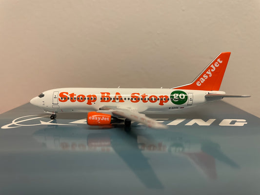1:400 Panda Models EasyJet Boeing 737-300 "Stop BA" G-EZYN PM19025