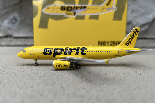 1:400 Panda Models Spirit Airlines Airbus A320-200 "Bare Fare, Retro Livery" N612NK PMNKS320