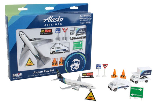 Alaska Airlines Airport Playset "New Livery" Toy