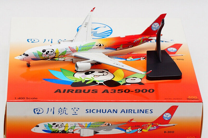 1:400 Aviation400 Sichuan Airlines Airbus A350-900 "Panda Livery" B-301D AV4007