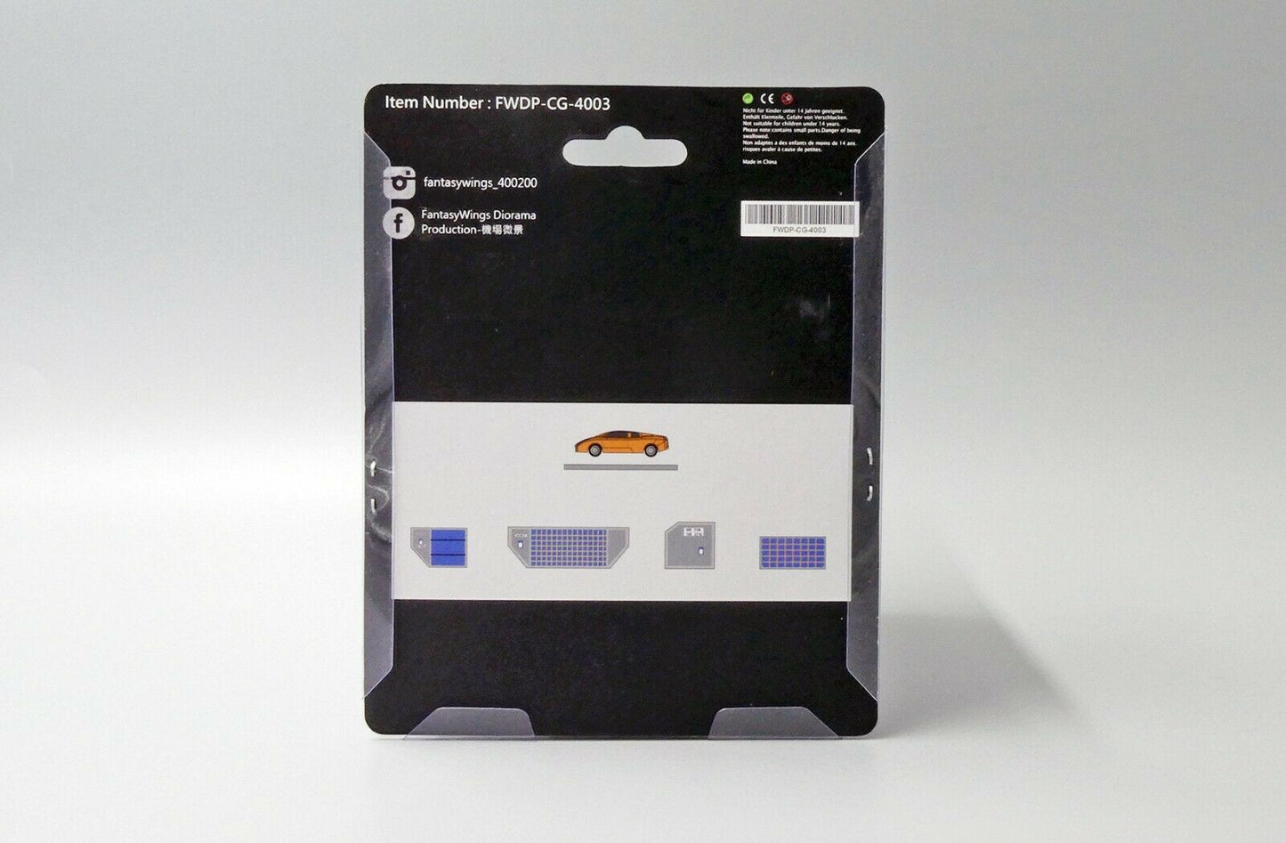1:400 Fantasy Wings Ground Airport Service Support Vehicles Accessories (12 Piece) FWDP-CG-4003