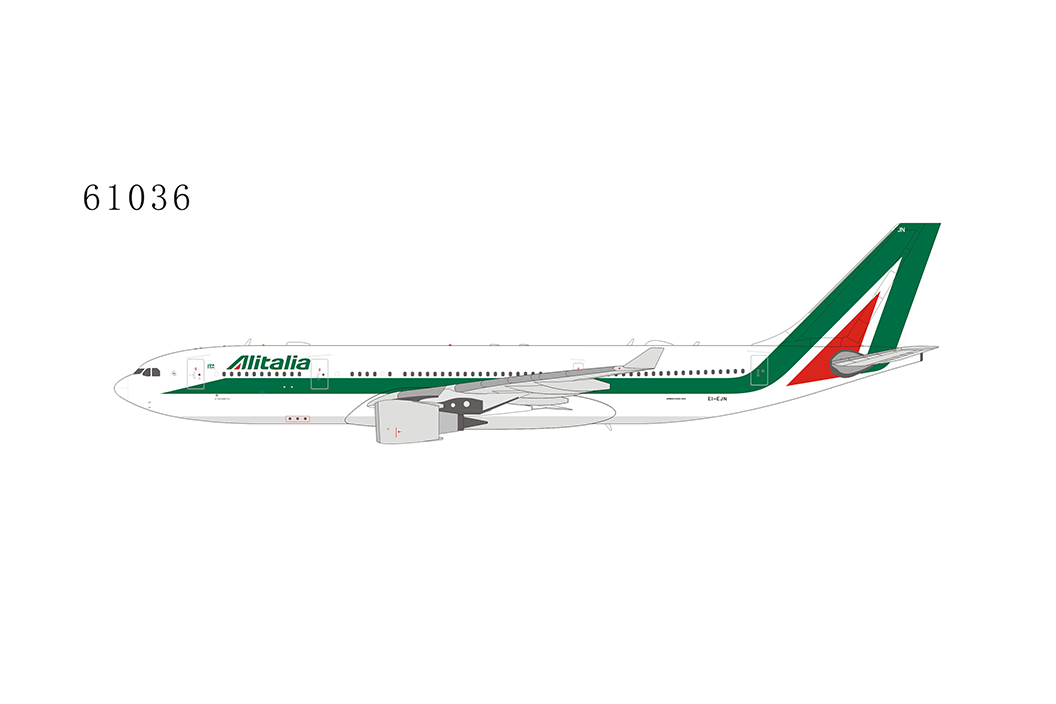 1:400 NG Models ITA Airways (Alitalia) Airbus A330-200 "Operated by ITA Sticker" EI-EJN NG61036