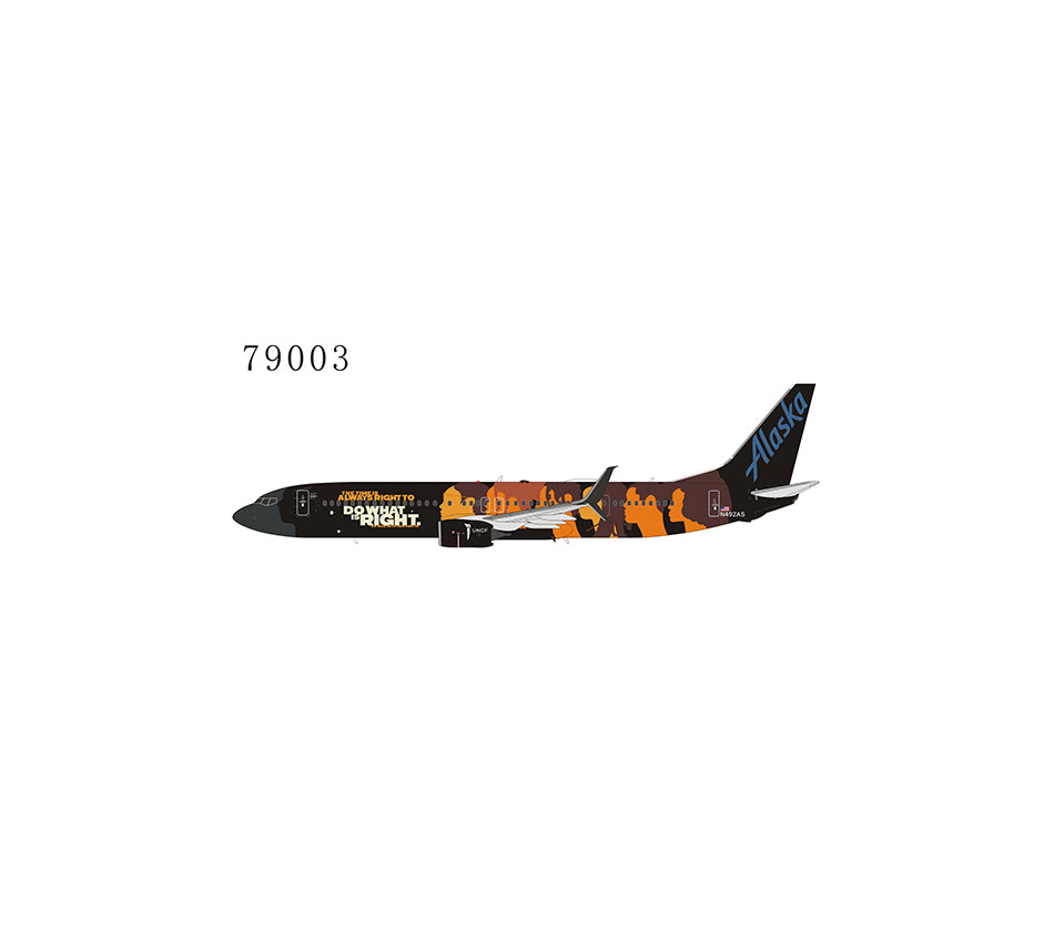 1:400 NG Models Alaska Airlines Boeing 737-900ER "UNCF" N492AS NG79003